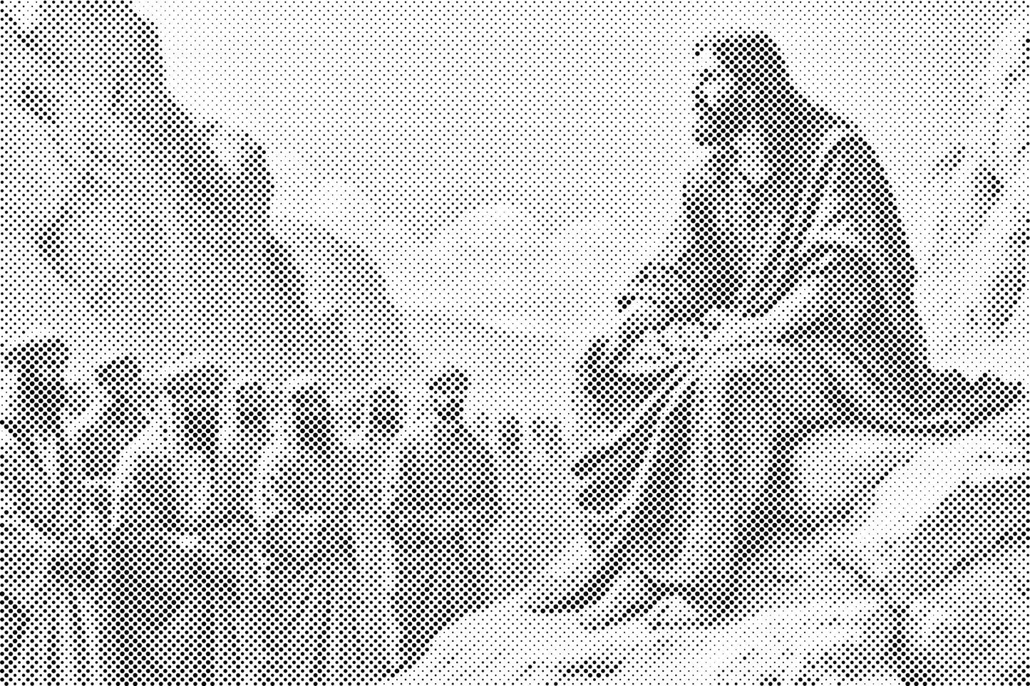 Mal-med-prikker -  Jesu bjergprædiken