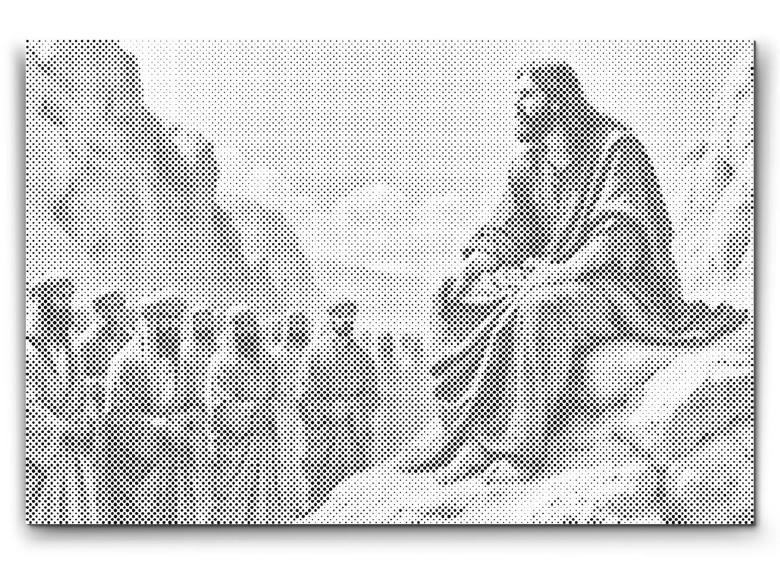 Mal-med-prikker -  Jesu bjergprædiken