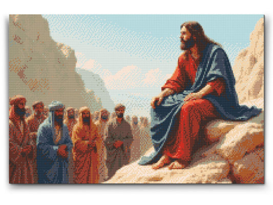 Diamond Painting - Jesu bjergprædiken