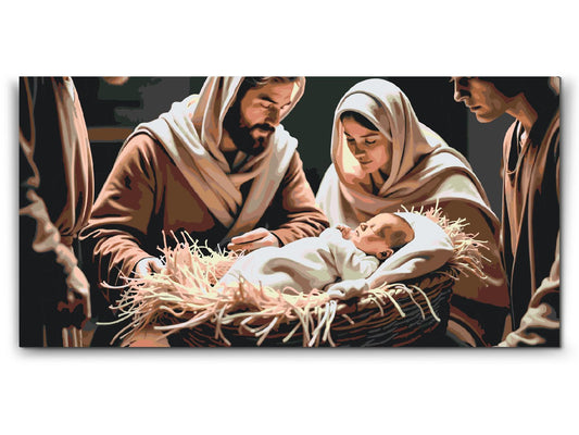 Paint by Numbers - Jesu fødsel 2