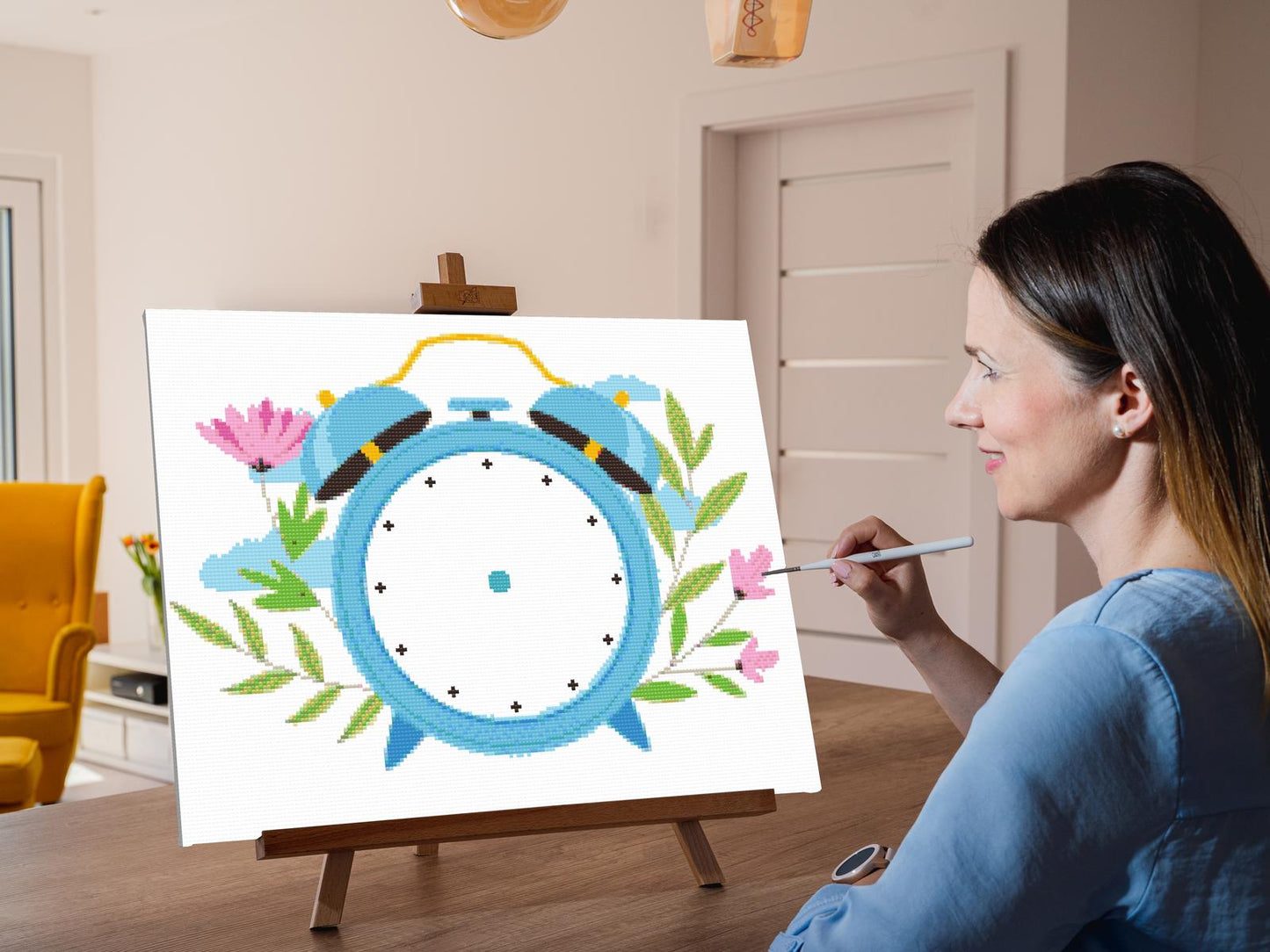 Diamond Painting - Forårsvækkeur
