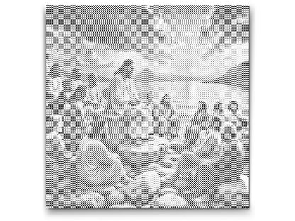 Mal-med-prikker -  Jesu prædiken ved solnedgang