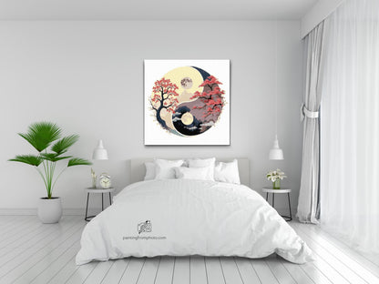 Diamond Painting - Jin Jang - Dag og nat