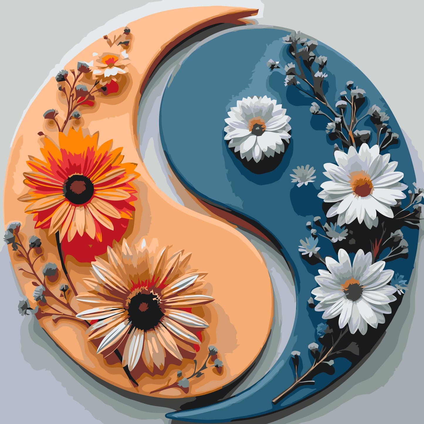 Paint by Numbers - Jin Jang Blomster
