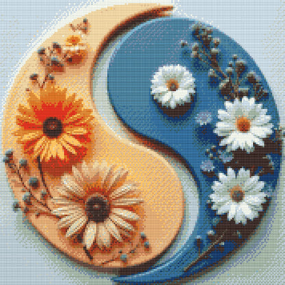 Diamond Painting - Jin Jang Blomster
