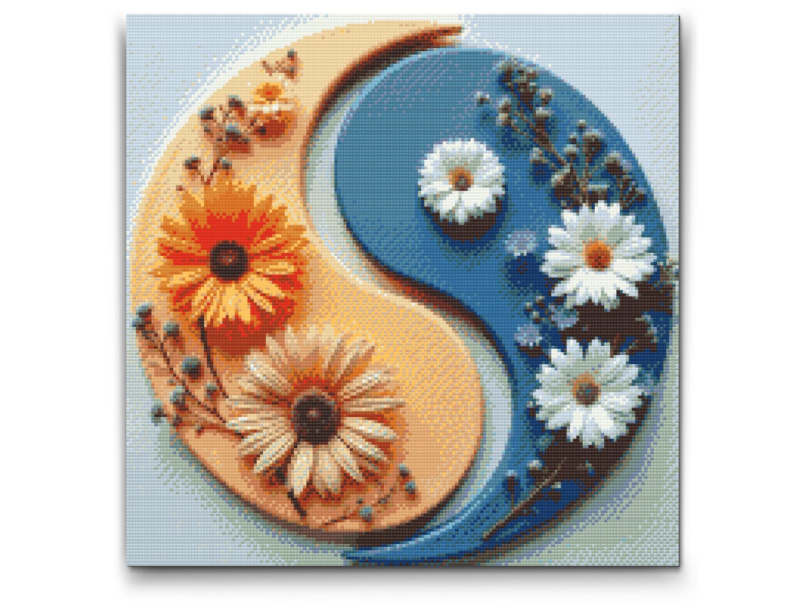 Diamond Painting - Jin Jang Blomster