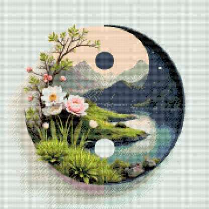 Diamond Painting - Jin Jang Natur