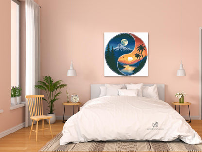Diamond Painting - Yin Yang Sol og Måne