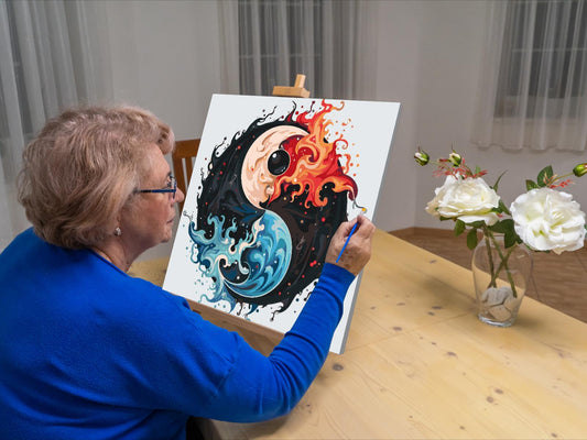 Paint by Numbers - Jin Jang - Vand og Ild