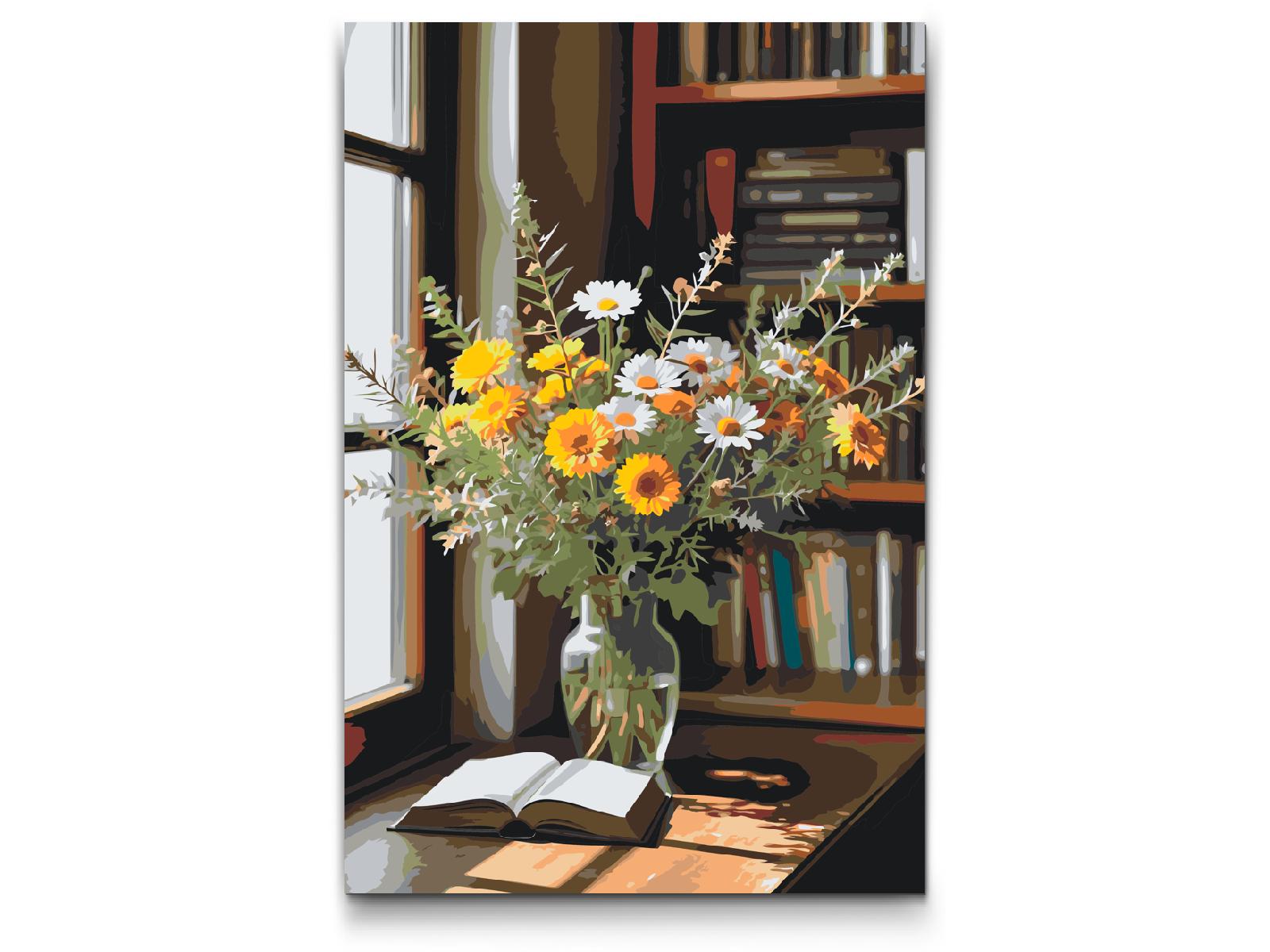 Paint by Numbers - Buket engblomster