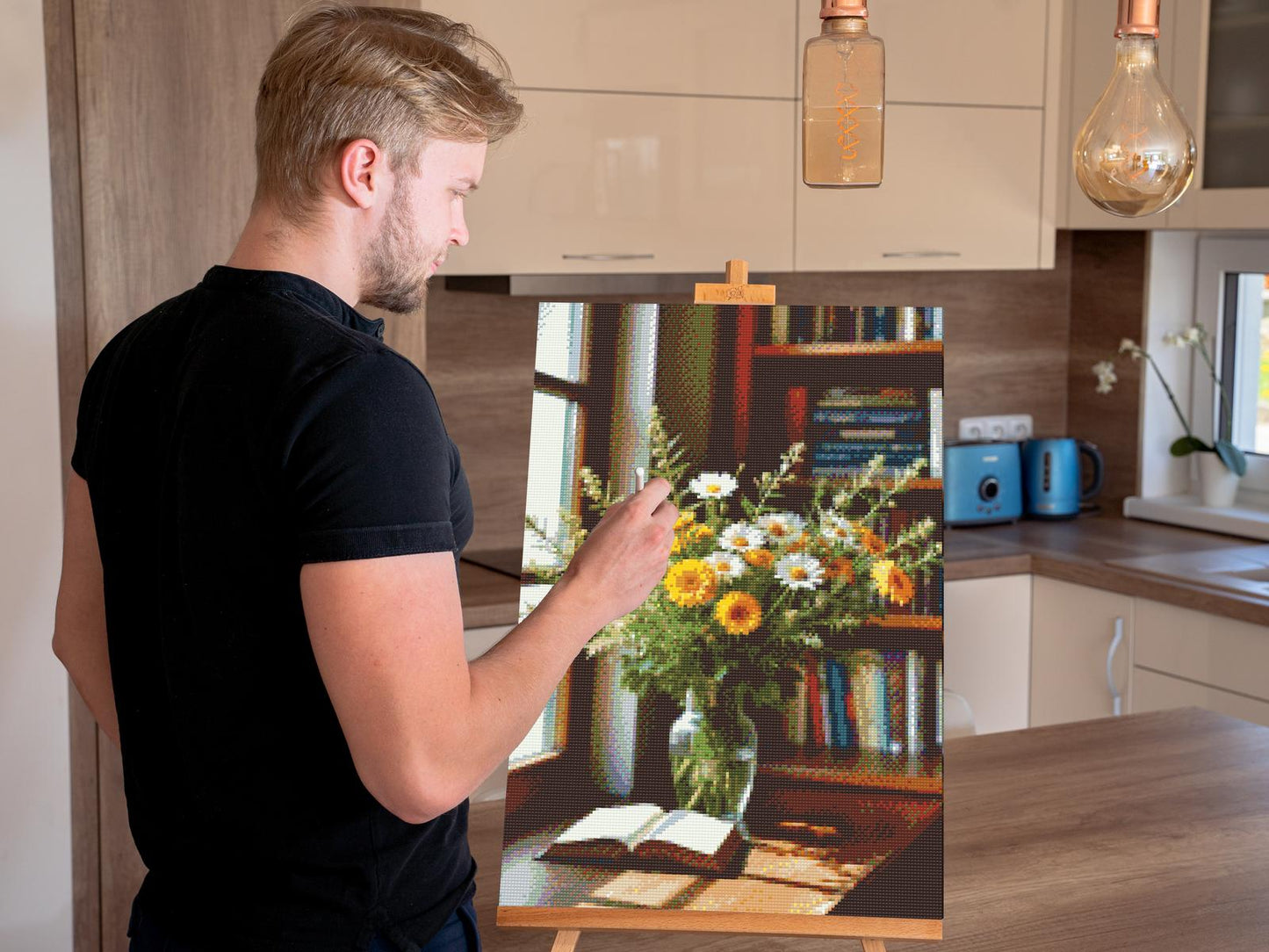 Diamond Painting - Buket engblomster