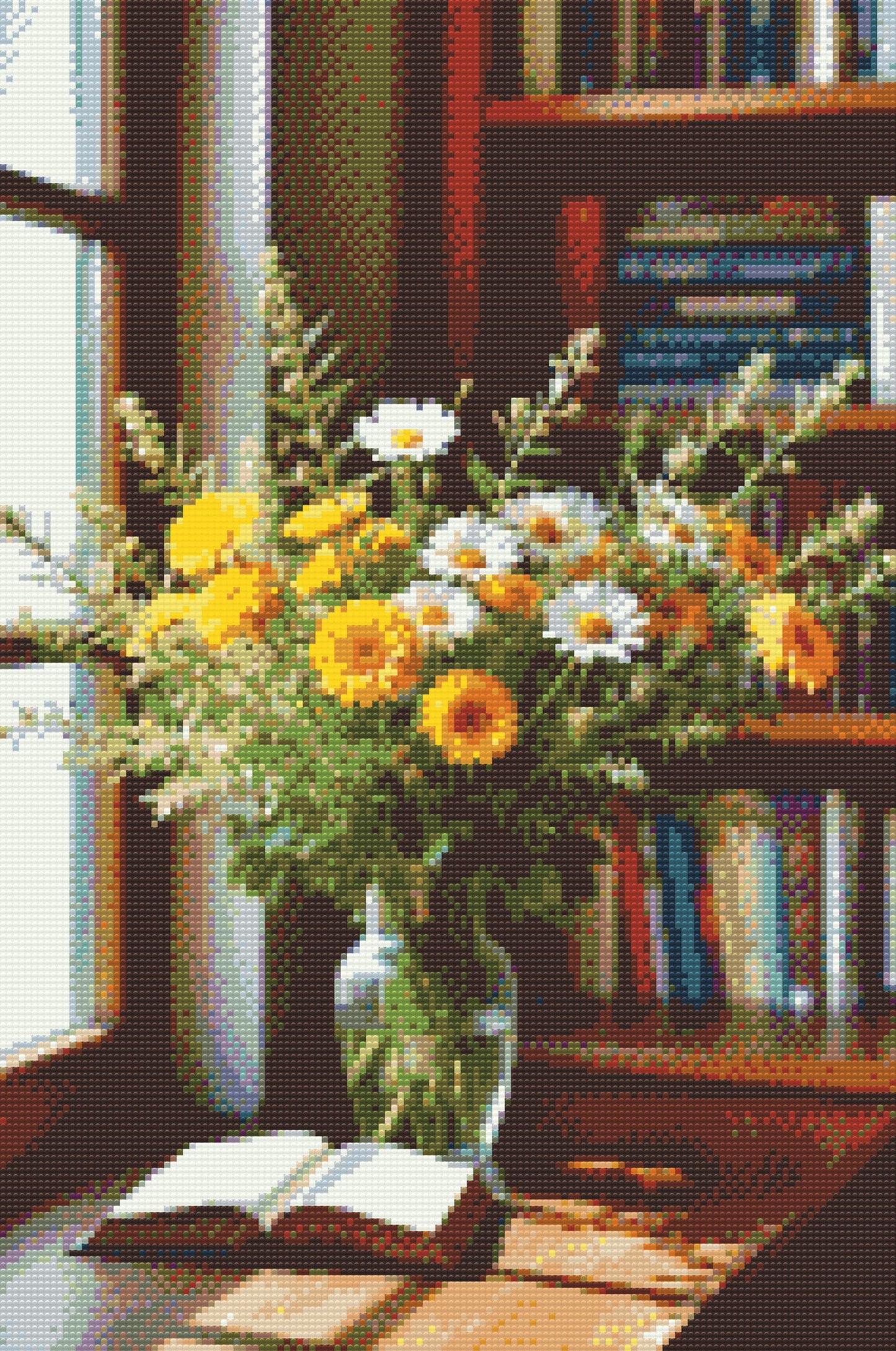 Diamond Painting - Buket engblomster