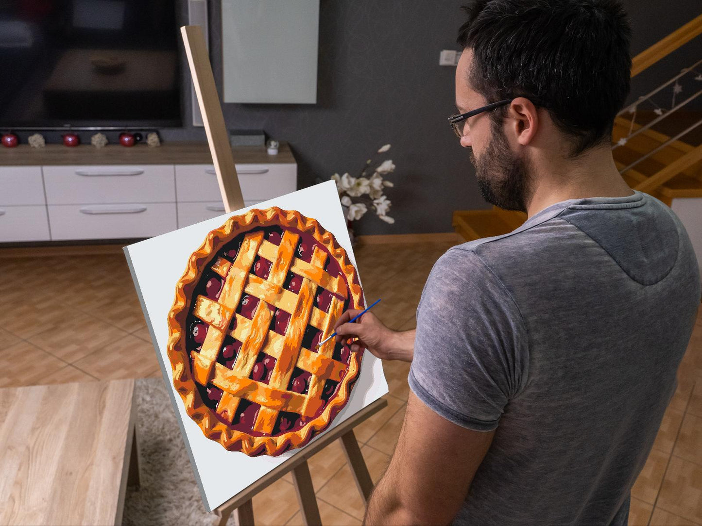 Paint by Numbers - Æbletærte