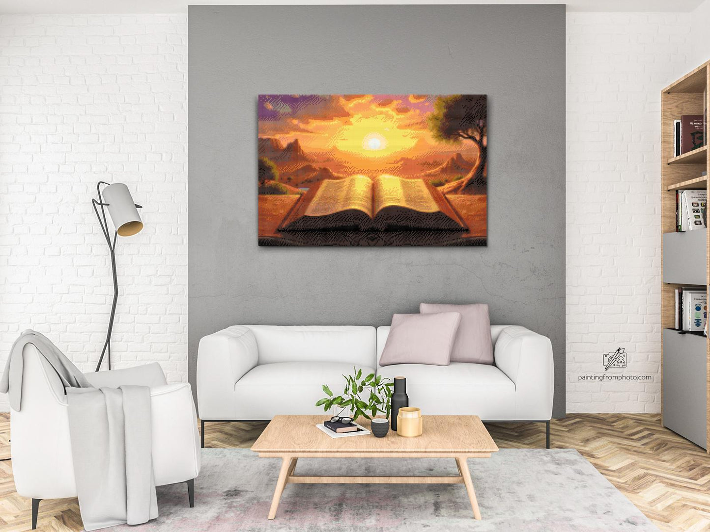 Diamond Painting - Bibelen ved solnedgang