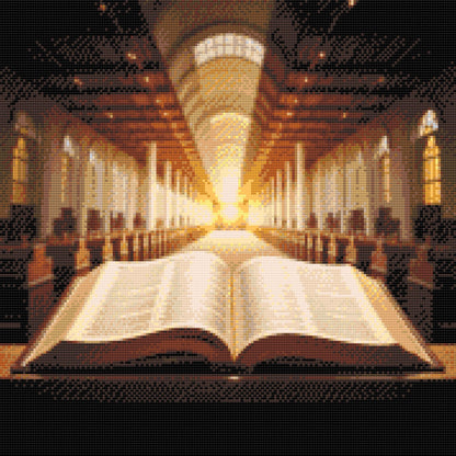 Diamond Painting - Bibelen i kirken