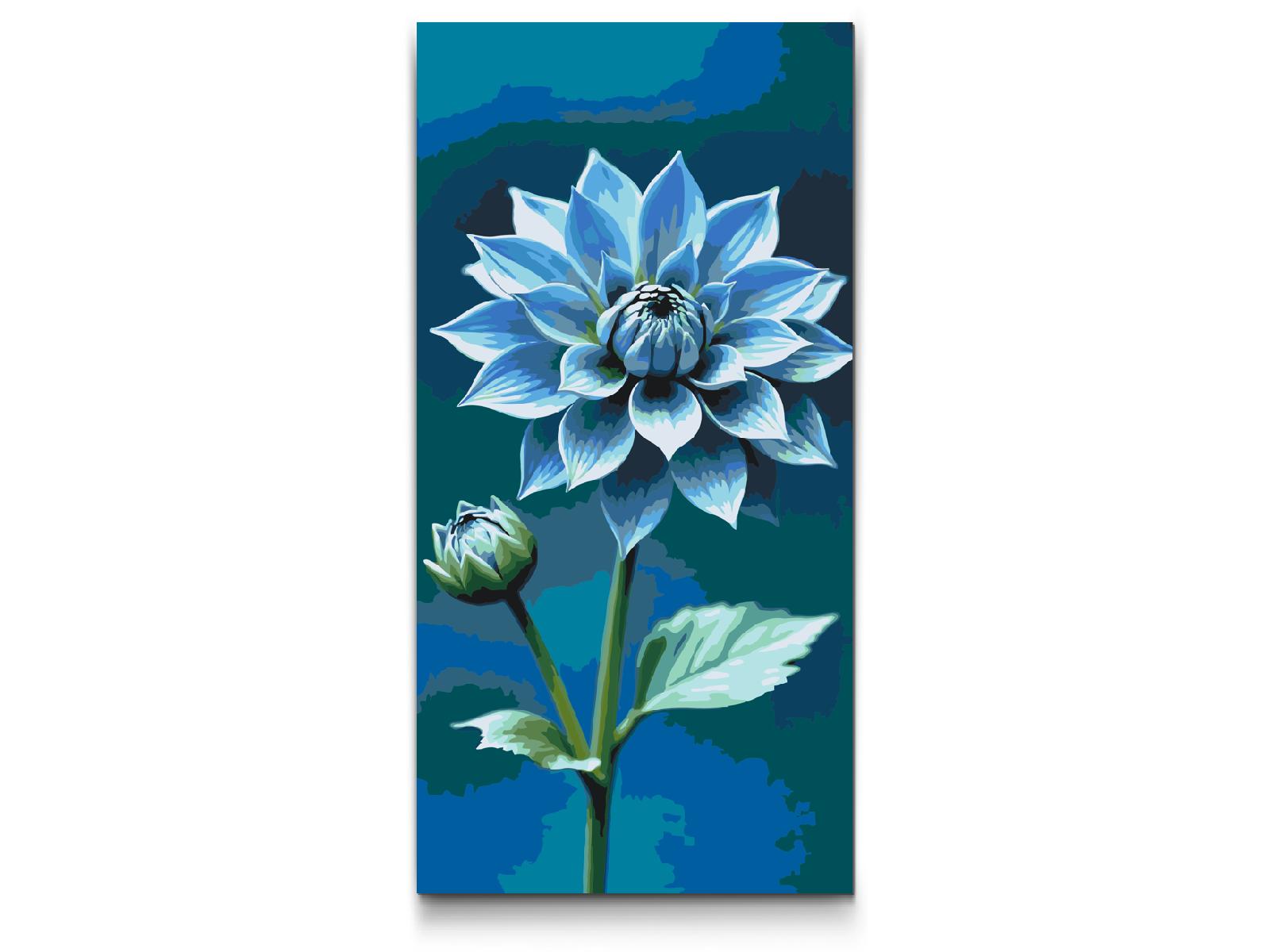 Paint by Numbers - Blå blomst