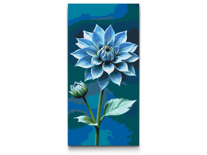 Paint by Numbers - Blå blomst