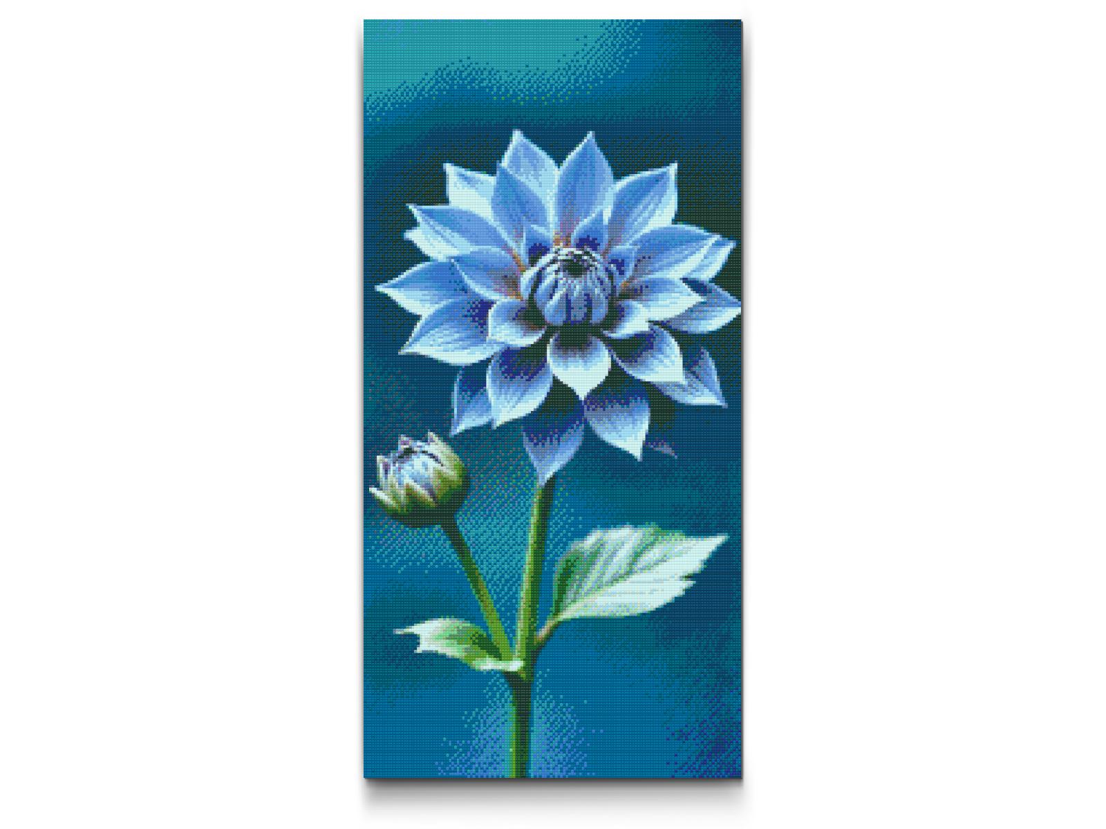 Diamond Painting - Blå blomst