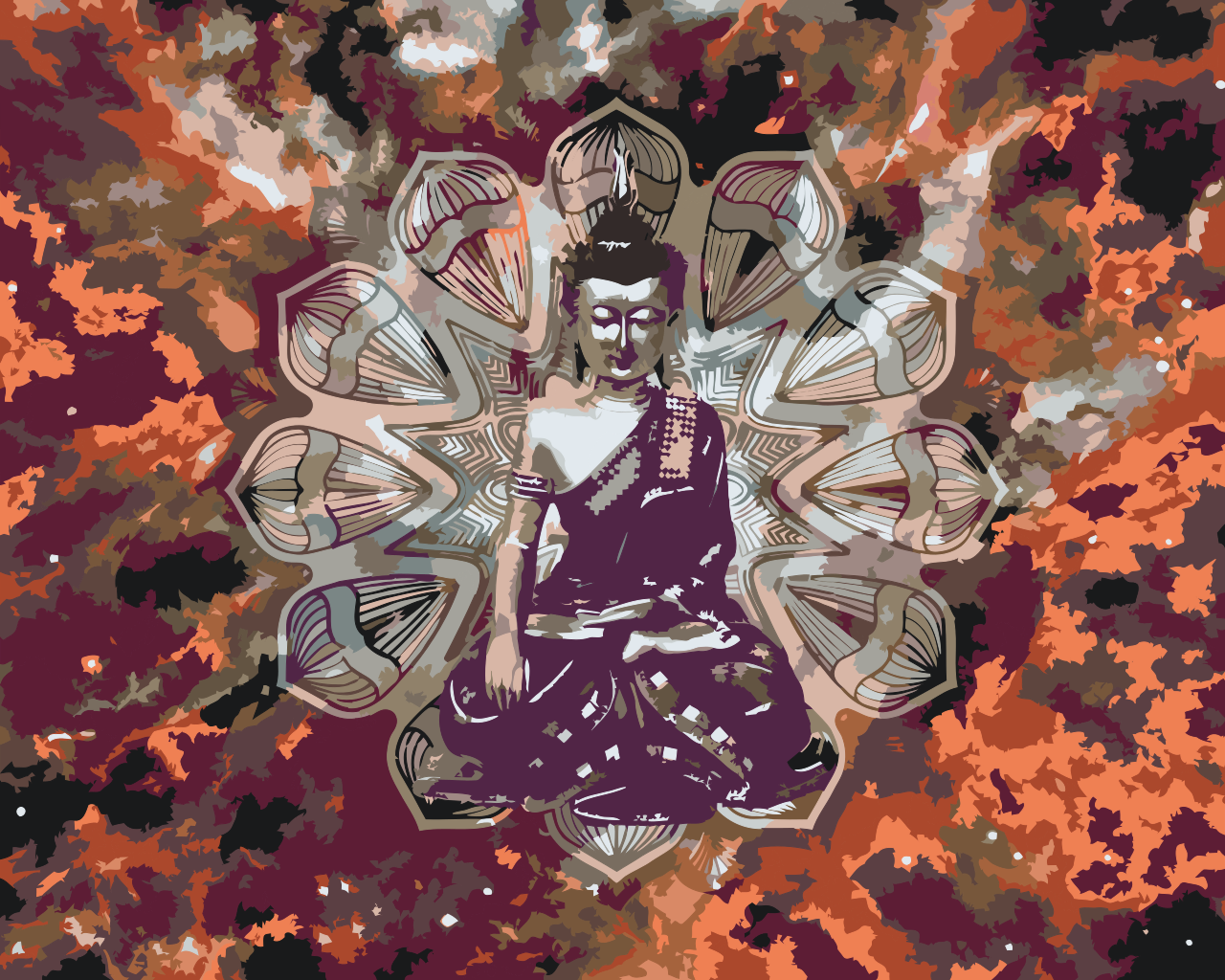 Paint by Numbers - Buddha