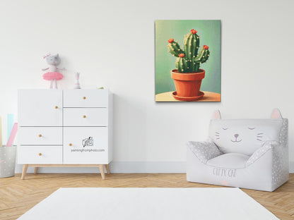 Diamond Painting - Kaktus i en potte