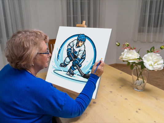 Paint by Numbers - Hockeyspiller