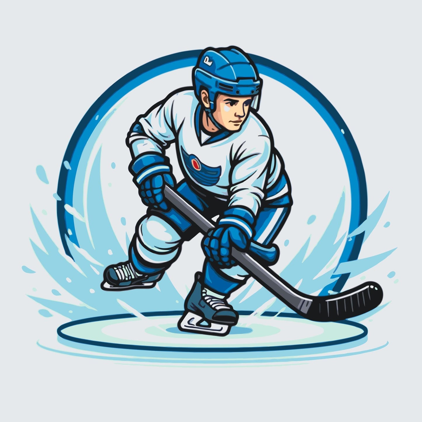 Paint by Numbers - Hockeyspiller
