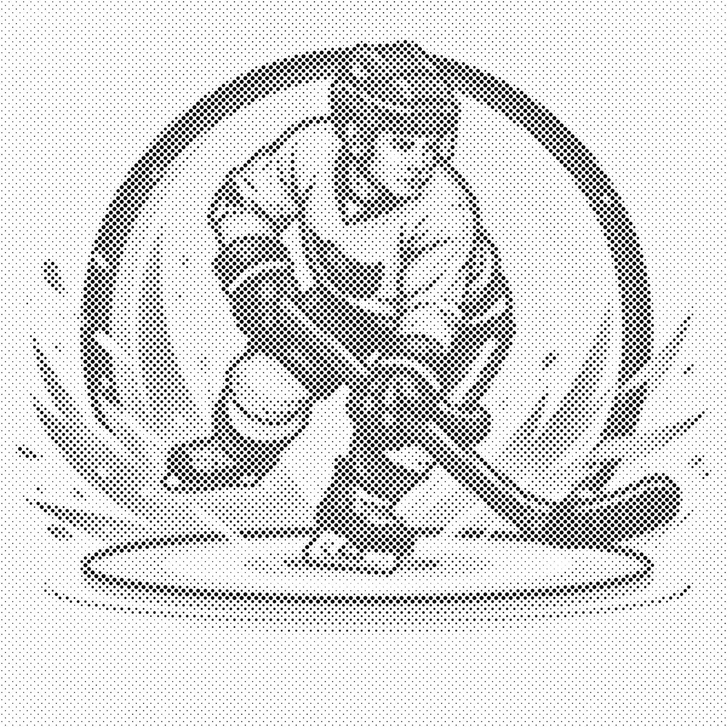 Mal-med-prikker -  Hockeyspiller