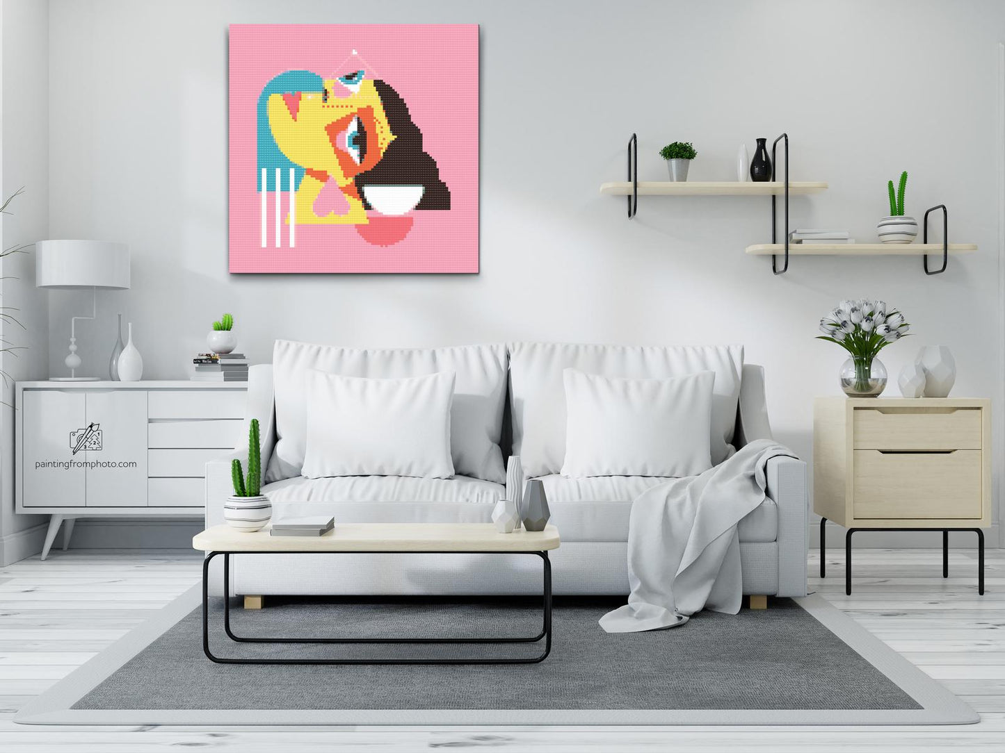 Diamond Painting - Illustration - Kubistisk kvinde