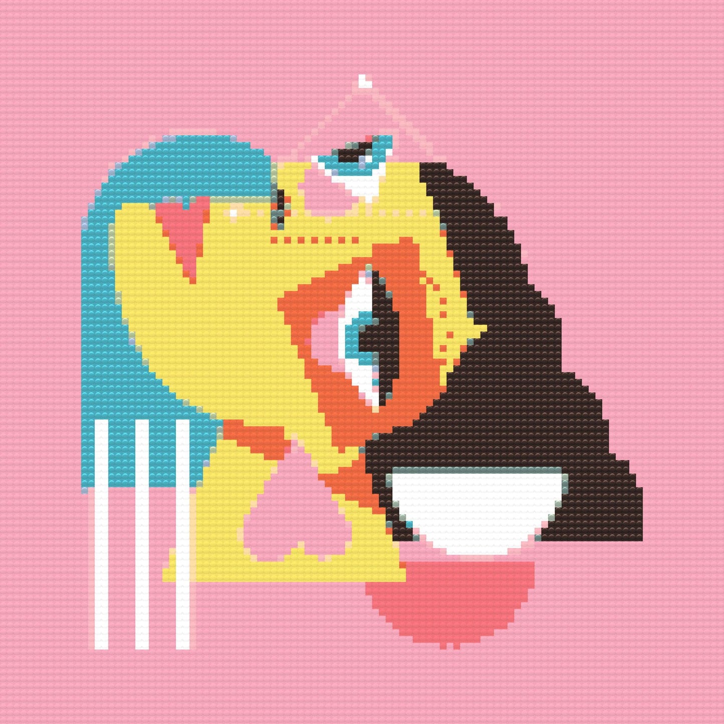 Diamond Painting - Illustration - Kubistisk kvinde