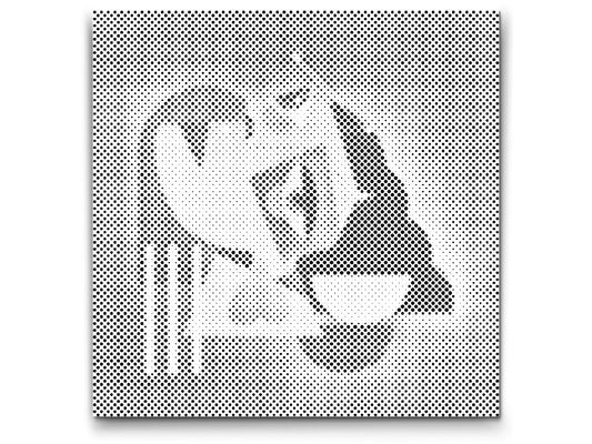 Mal-med-prikker -  Illustration - Kubistisk kvinde