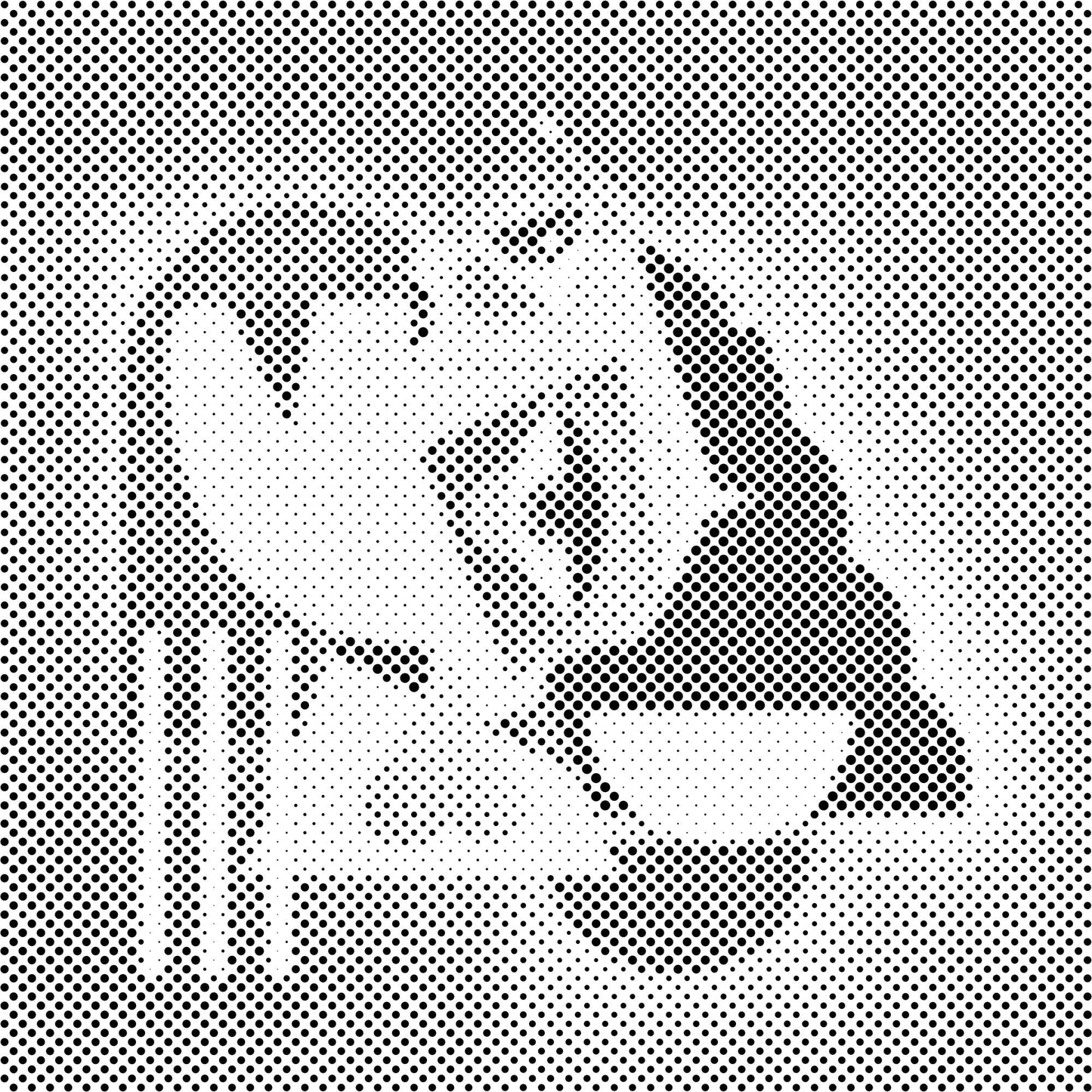 Mal-med-prikker -  Illustration - Kubistisk kvinde