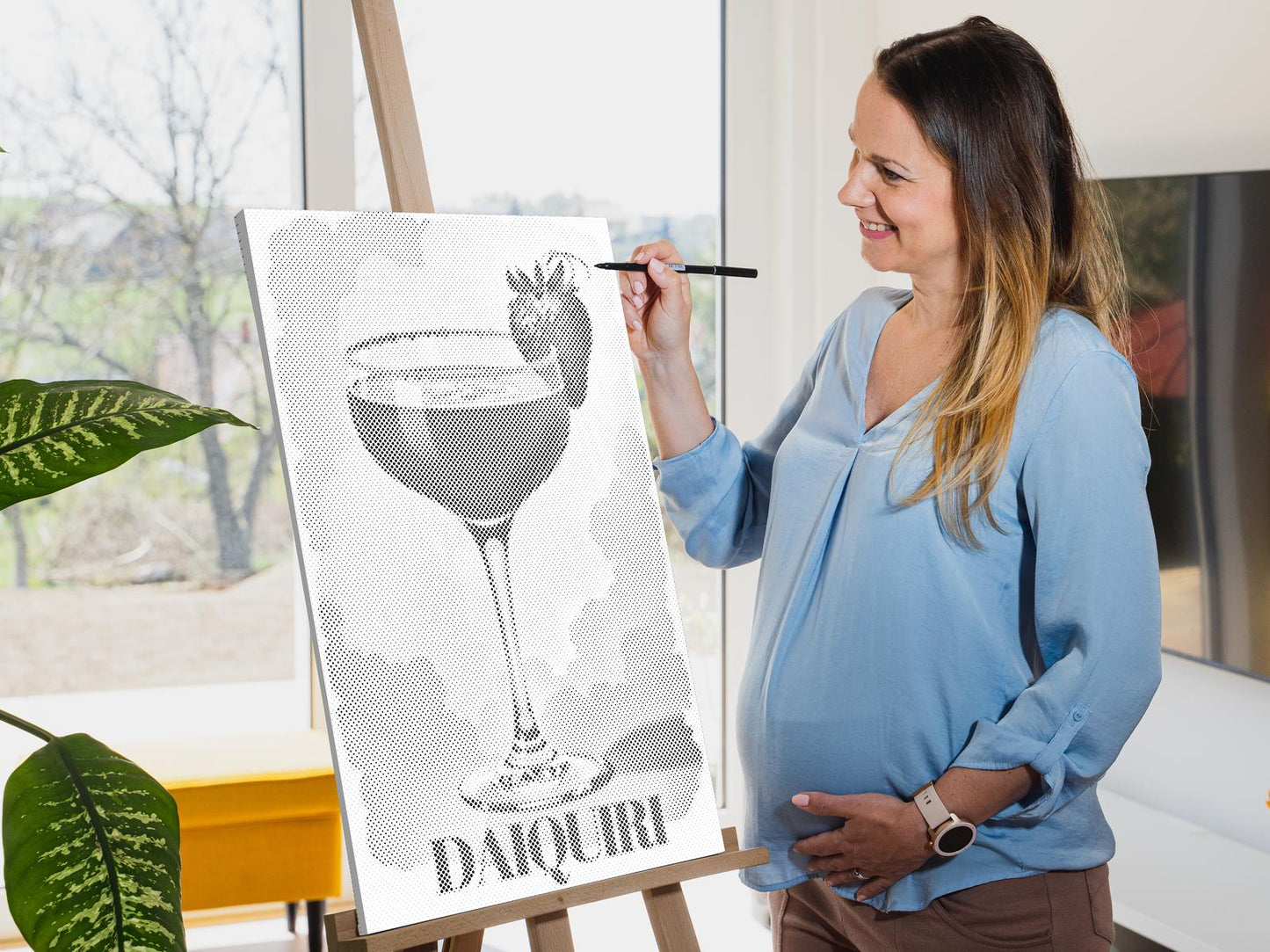 Mal-med-prikker -  Daiquiri