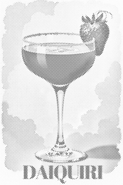 Mal-med-prikker -  Daiquiri