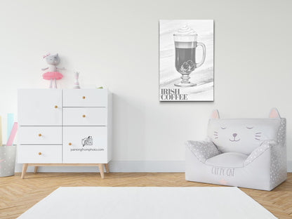 Mal-med-prikker -  Irish Coffee