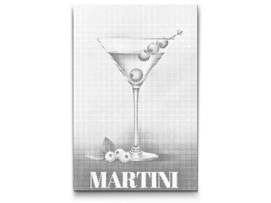 Mal-med-prikker -  Martini
