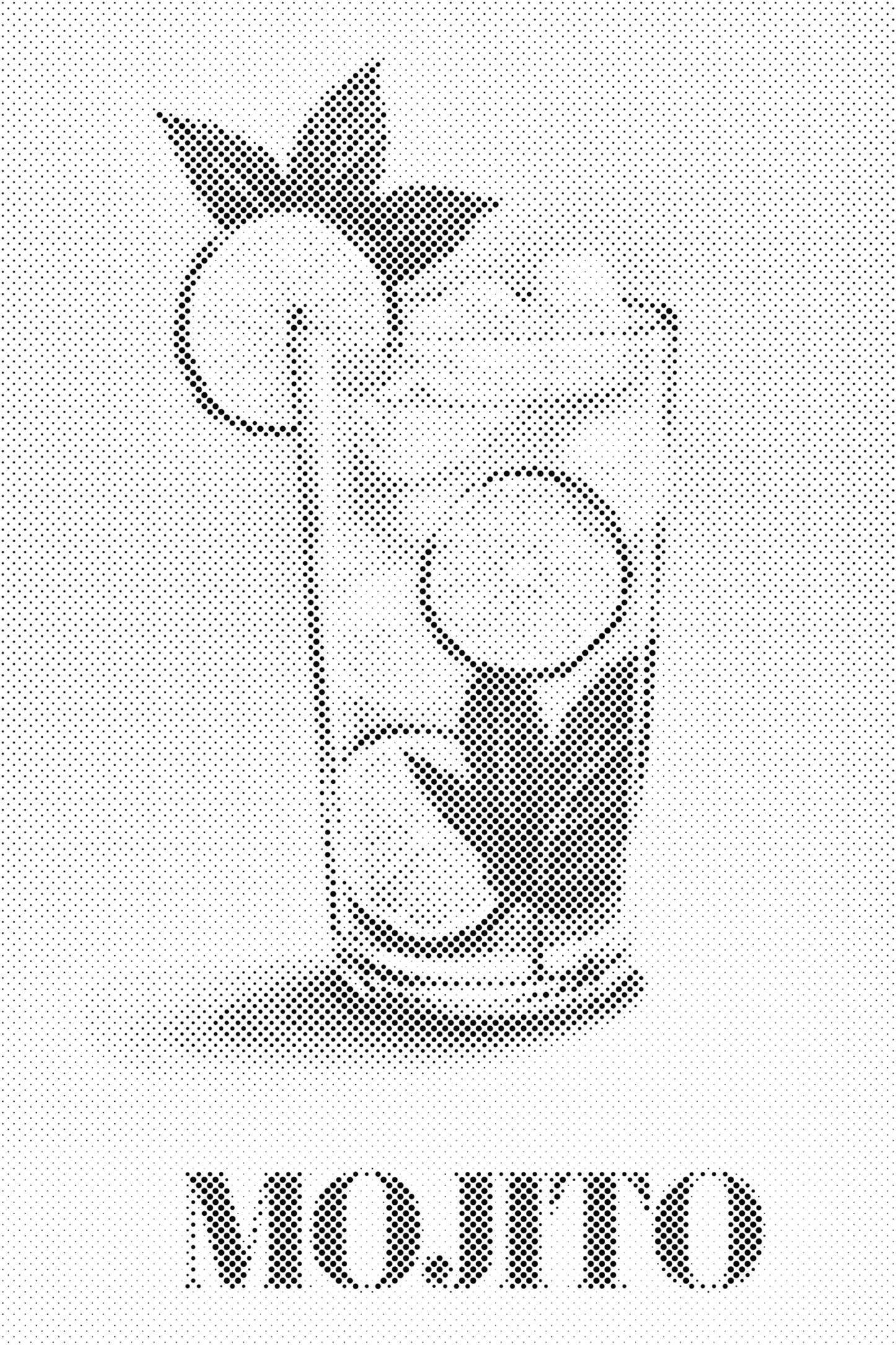 Mal-med-prikker -  Mojito