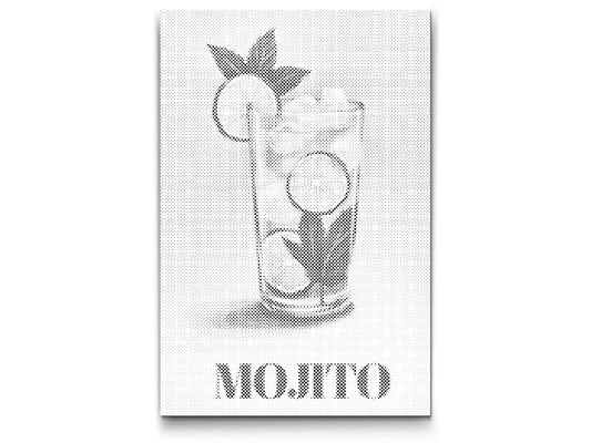 Mal-med-prikker -  Mojito