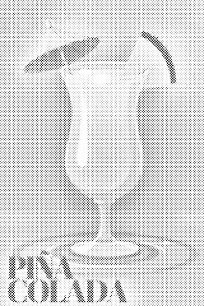 Mal-med-prikker -  Piña colada