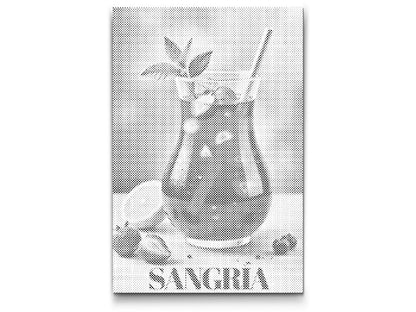 Mal-med-prikker -  Sangria