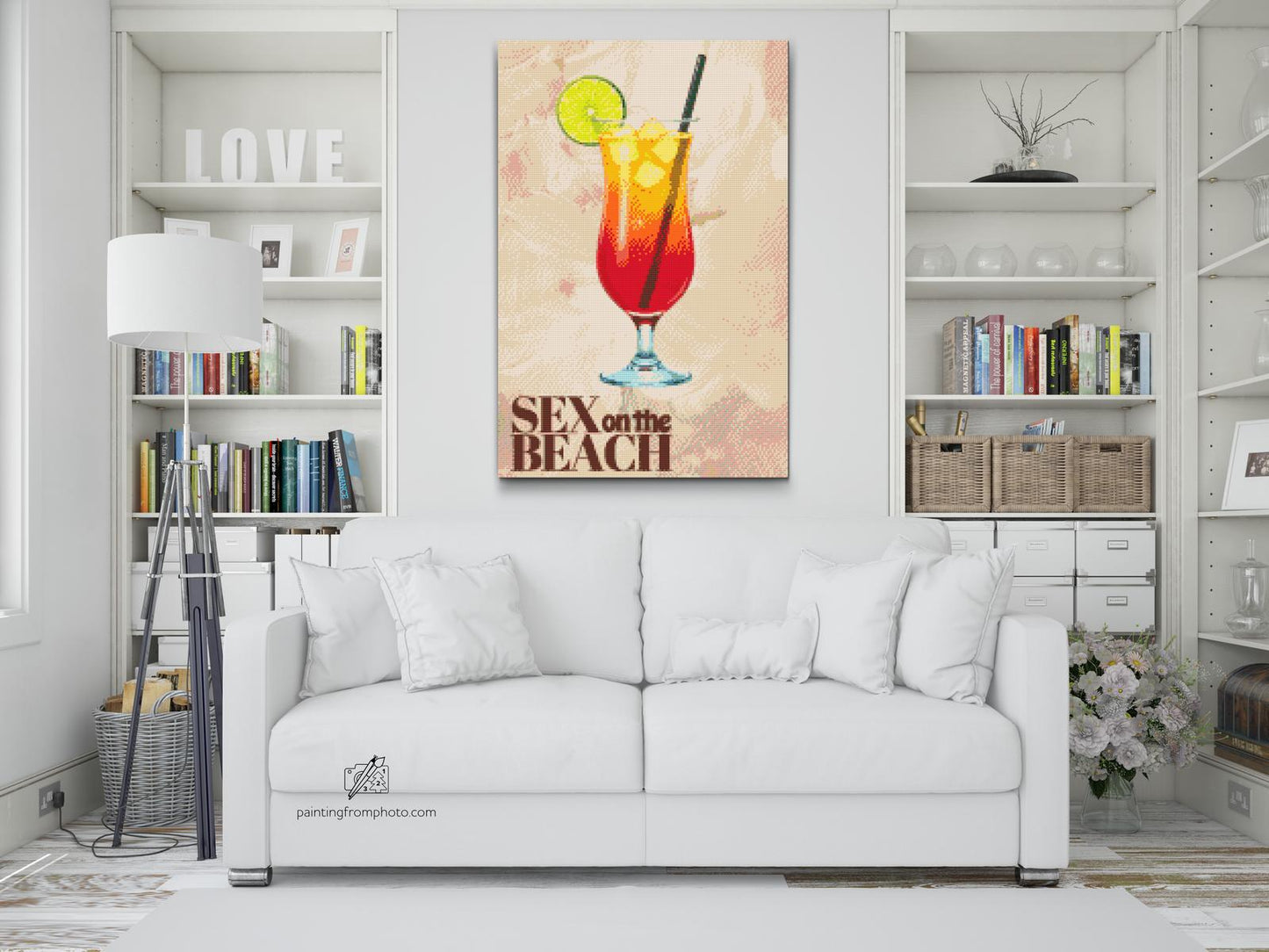 Diamond Painting - Sex på stranden