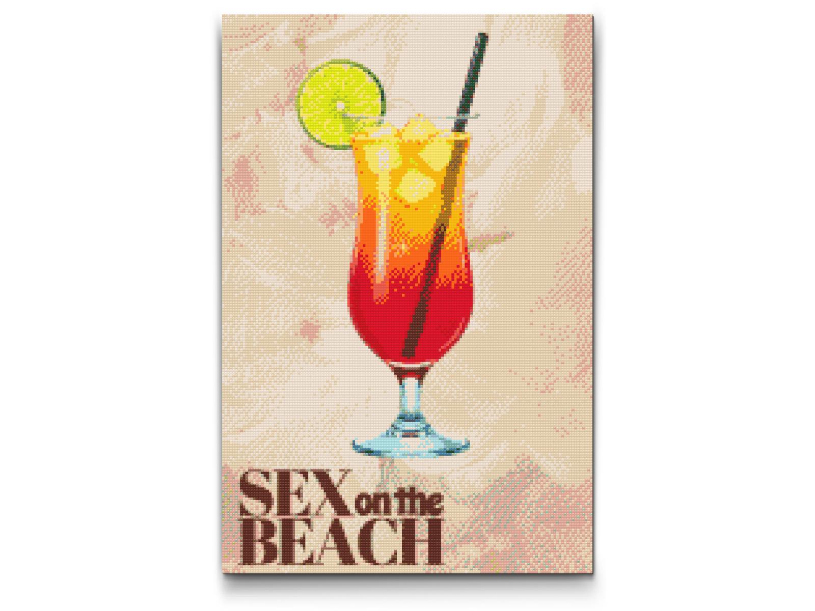Diamond Painting - Sex på stranden