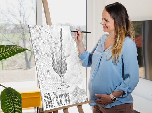 Mal-med-prikker -  Sex på stranden