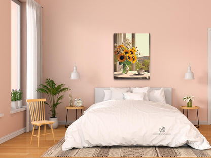 Paint by Numbers - Solsikker i en vase