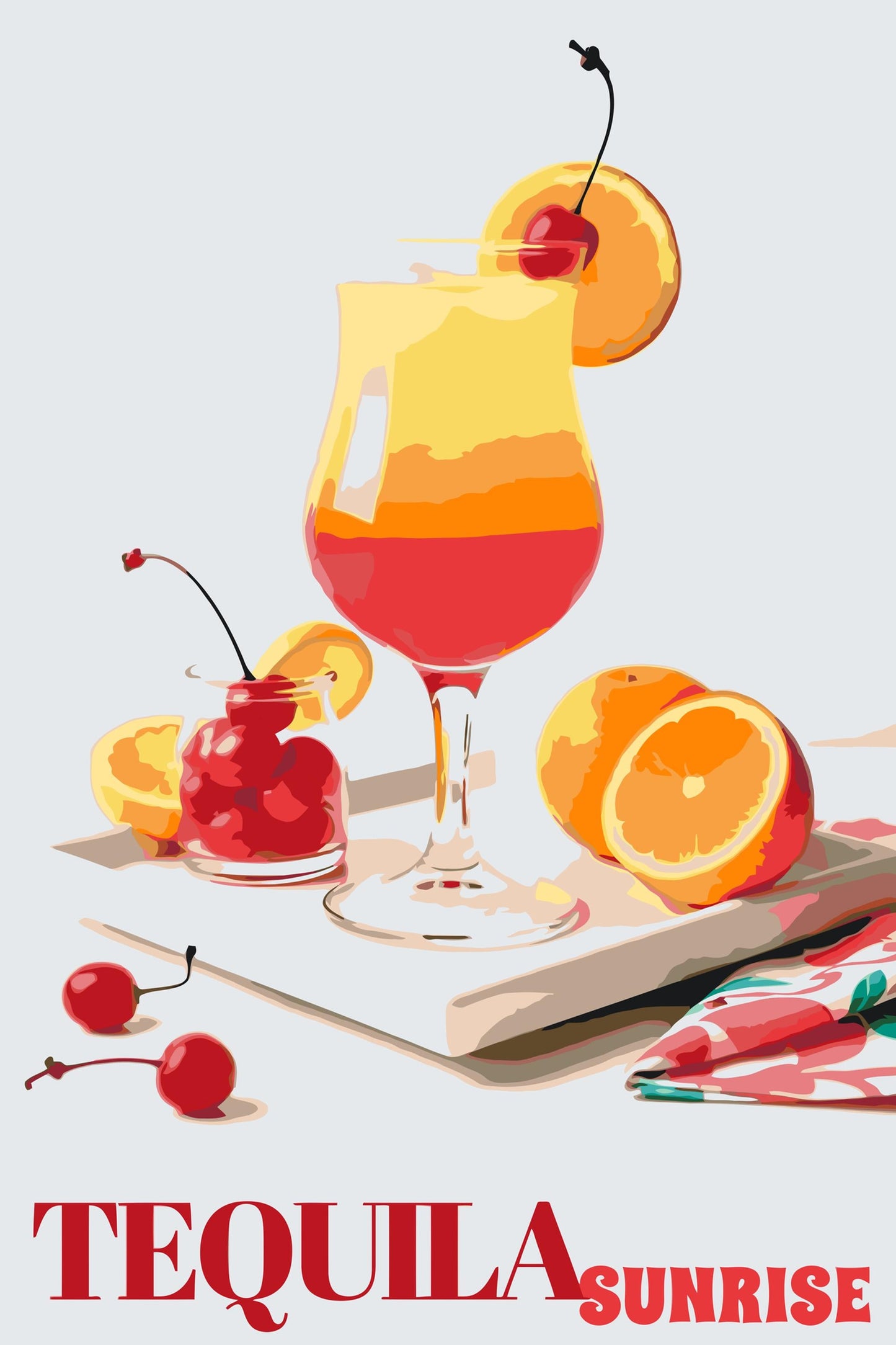 Paint by Numbers - Tequila solopgang