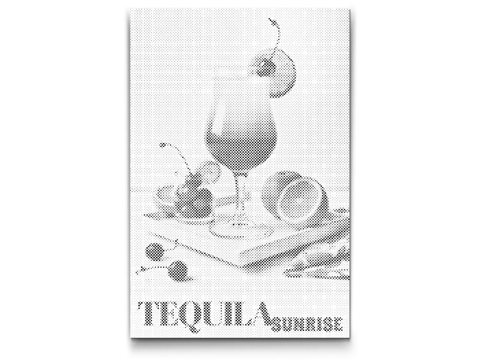 Mal-med-prikker -  Tequila solopgang