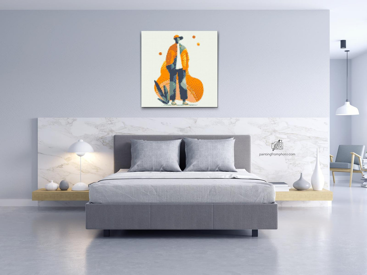 Diamond Painting - Illustration - Futuristisk mand