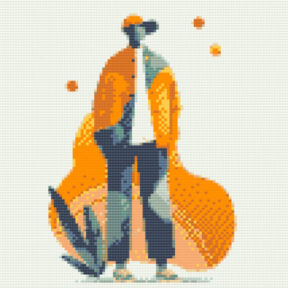 Diamond Painting - Illustration - Futuristisk mand
