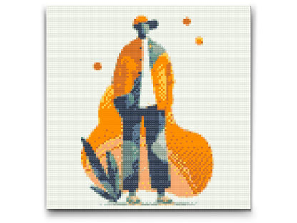 Diamond Painting - Illustration - Futuristisk mand