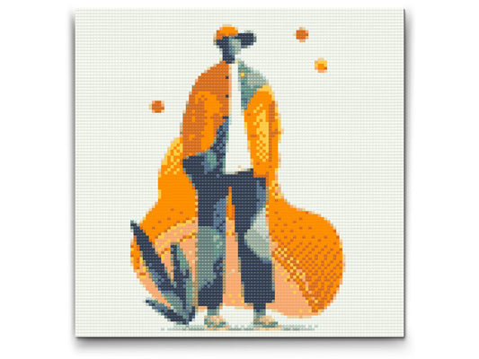 Diamond Painting - Illustration - Futuristisk mand
