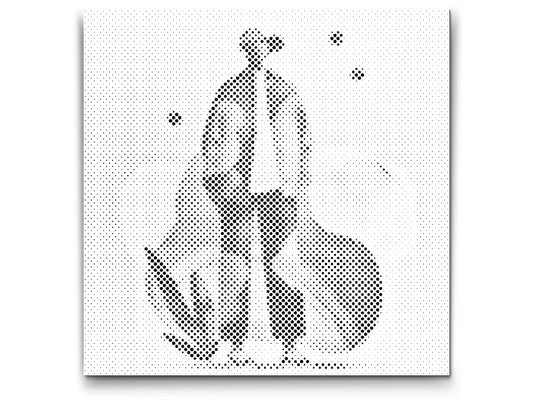 Mal-med-prikker -  Illustration - Futuristisk mand